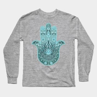 Seaside Hamsa Long Sleeve T-Shirt